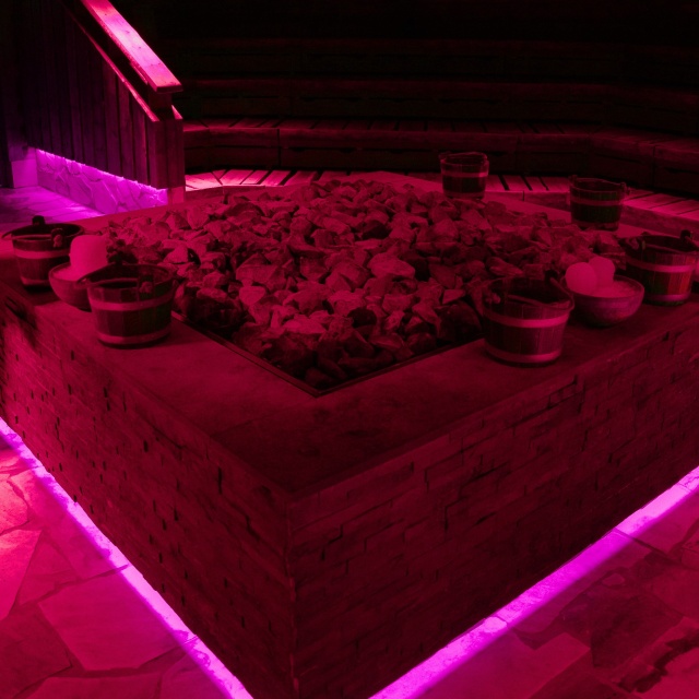 Saunaofen in einer Sauna